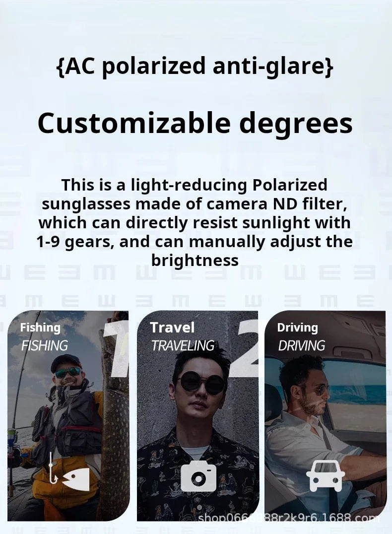 Adjustable dimming sunglasses